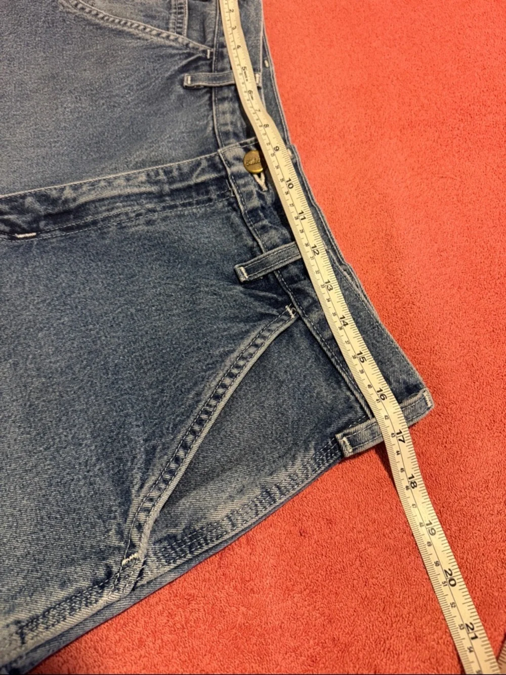Carhartt Men's Relaxed Light Blue Denim Jeans - Picture 5 of 13